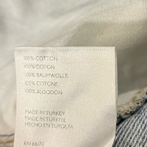 FREE PEOPLE WYNNE DENIM SKIRT SKORT Size 28 - Picture 10 of 11